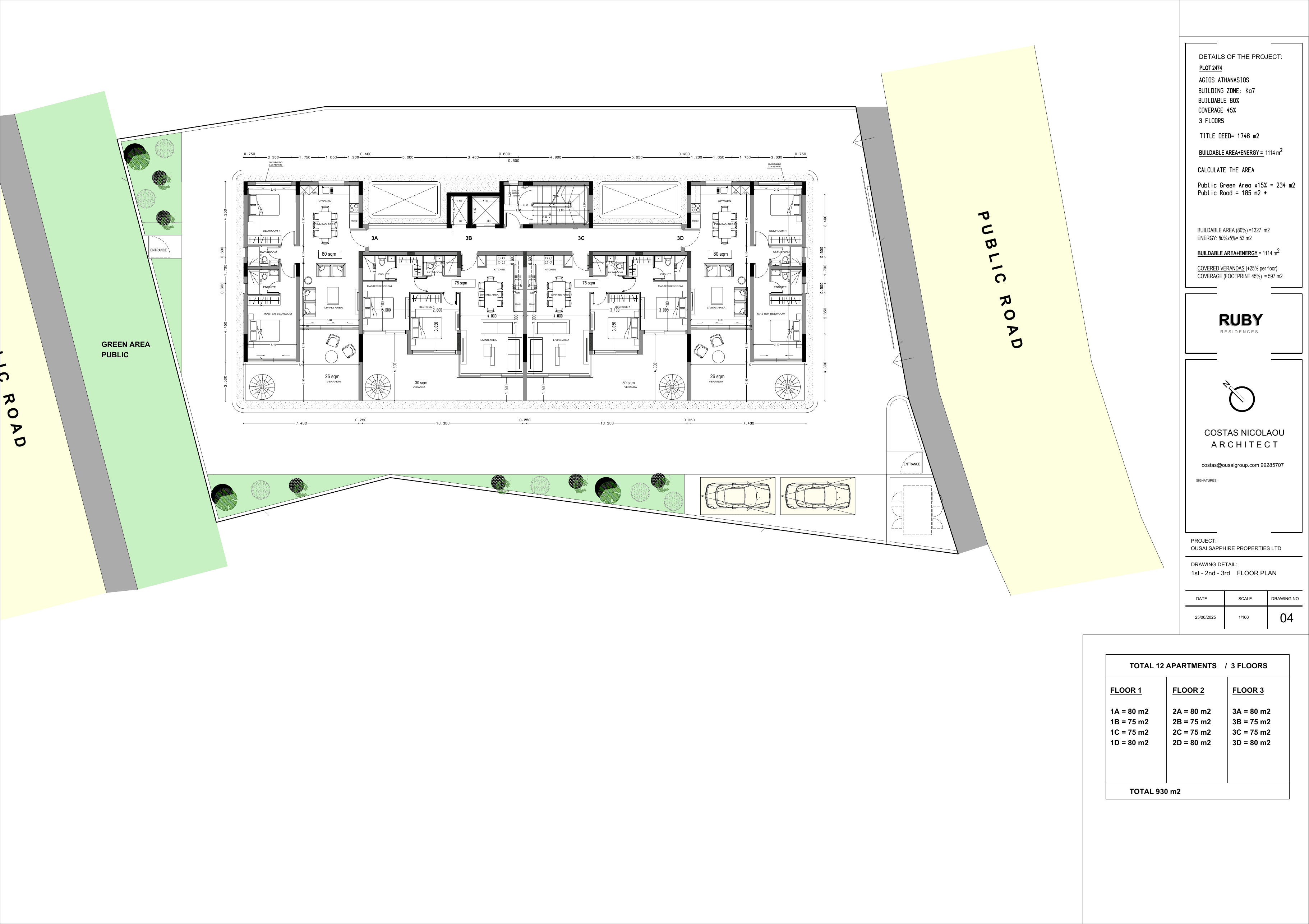 Floor 3 plan (roof-garden access)